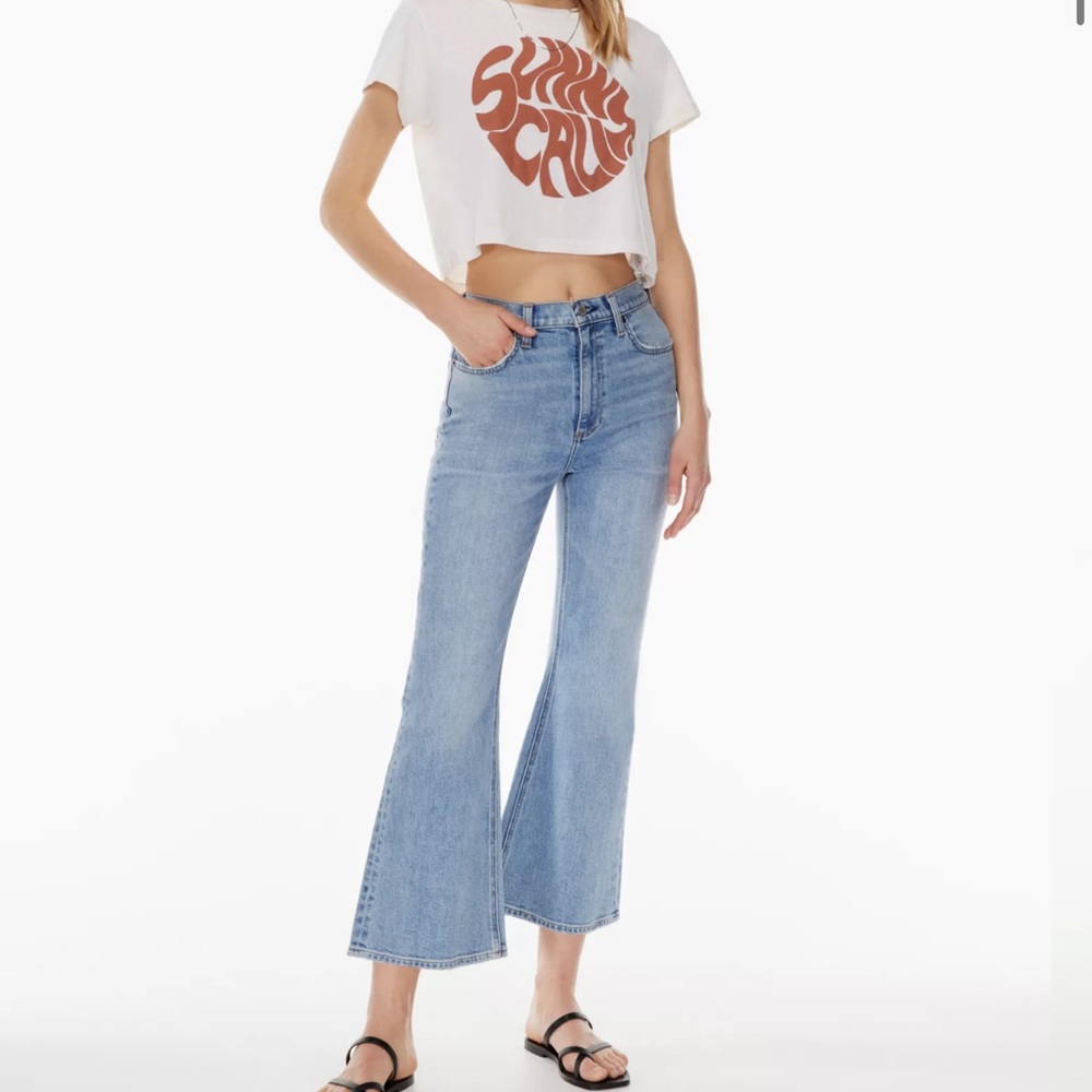 Aritzia Denim Forum Twiggy High Rise Flare 28L Jeans